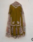 SUIT WITH FULL FLAIR WORK GHARARA