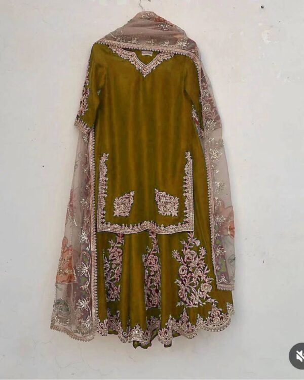 SUIT WITH FULL FLAIR WORK GHARARA - Image 7