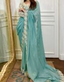Saree and blouse with Real mirror work