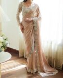 Saree and blouse with Real mirror work