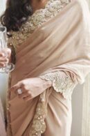 Saree and blouse with Real mirror work