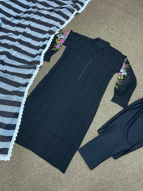 FANCY  KURTI - BOTTOM WITH FANCY DUPATTA - Image 4