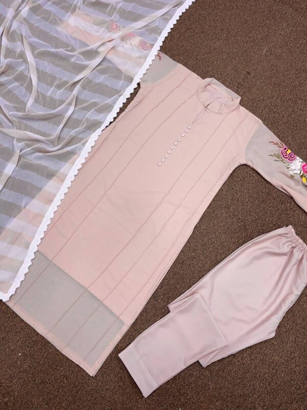 FANCY  KURTI - BOTTOM WITH FANCY DUPATTA - Image 6