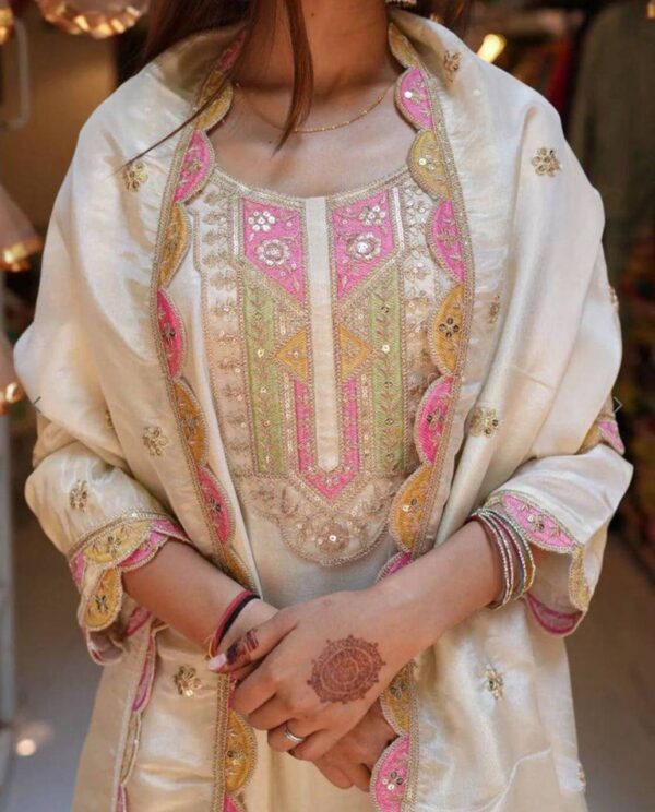 TOP AND BOTTAM WEAR WITH FANCY DUPPATA - Image 2