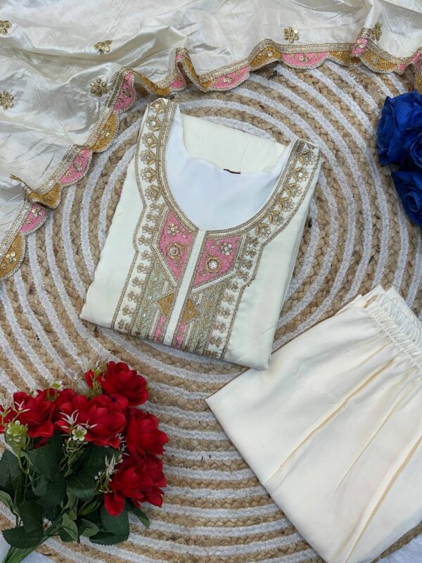 TOP AND BOTTAM WEAR WITH FANCY DUPPATA - Image 3