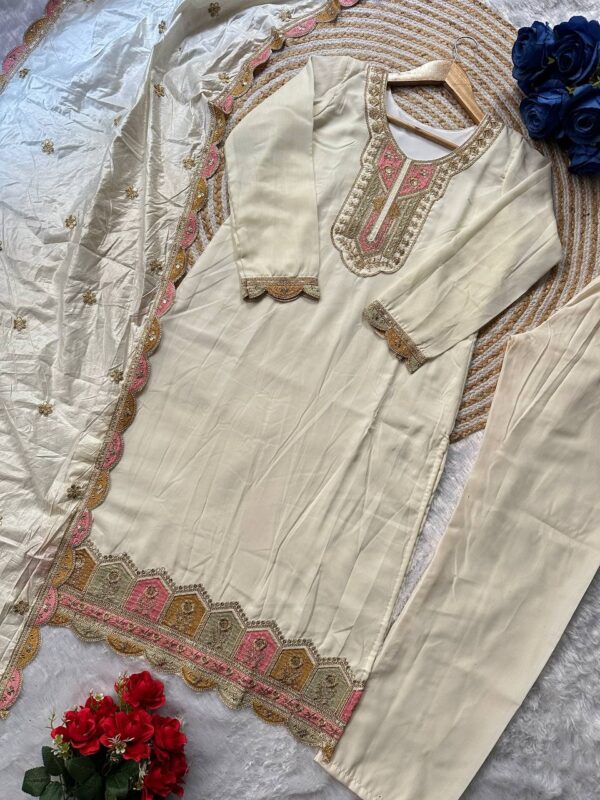 TOP AND BOTTAM WEAR WITH FANCY DUPPATA - Image 4