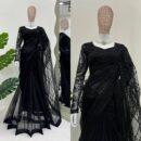 Saree  and blouse on Soft Net Febric with Thred & Sequnce work.