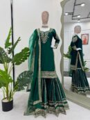 Trending Party Wear Gharara Top With Fancy Dupatta