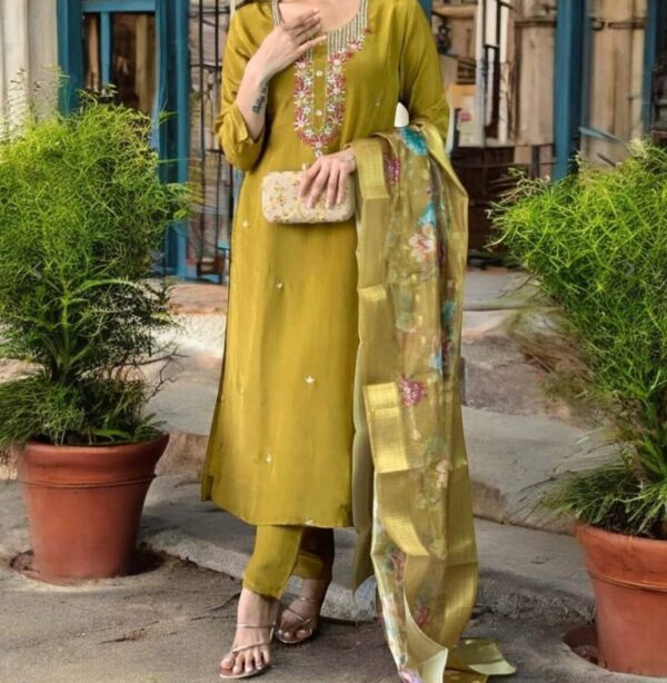 TOP AND PANT WITH FANCY DUPATTA