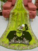 Designer Saree on Jimmy Choo silk Febric with blouse