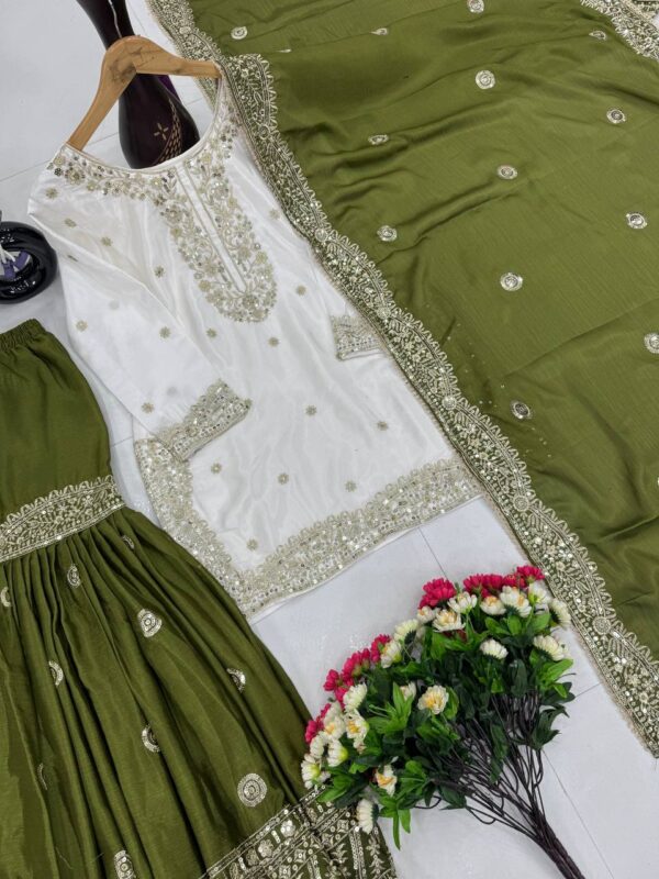 EID SPECIAL SHARARA SET READY TO WEAR FULLY STITCHED - Image 4