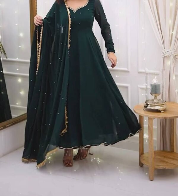 GOWN PANT WITH DUPATTA SET - Image 3