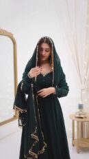 GOWN PANT WITH DUPATTA SET