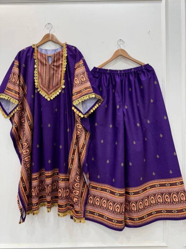 FANCY KAFTAN WITH BOTTOM READY TO WEAR - Image 5