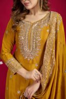 Top-Plazo And Dupatta Set With Fully Stitched