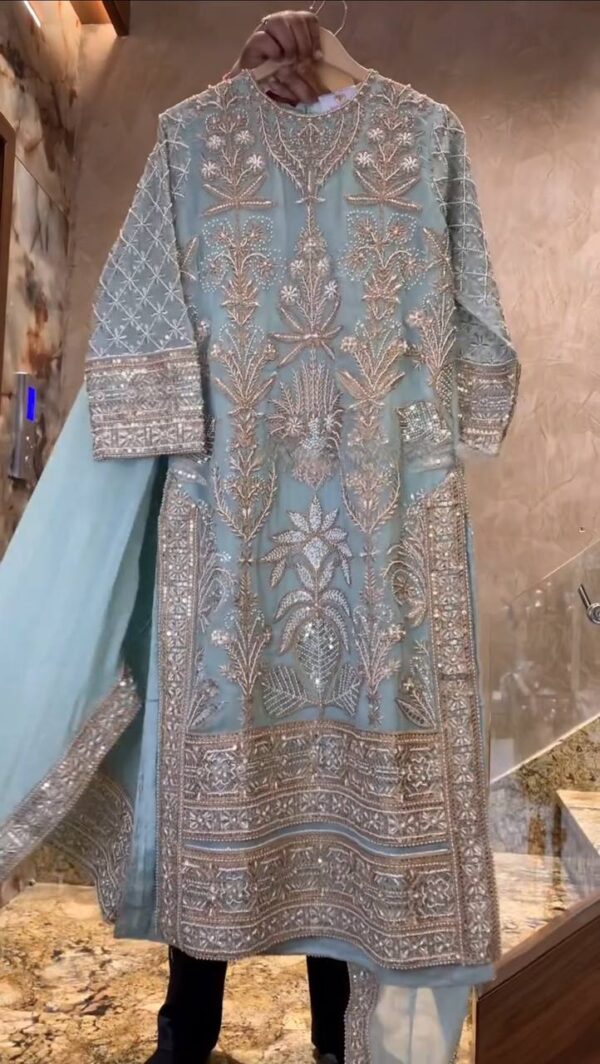 TOP  AND PLAZO WITH DUPATTA - Image 5