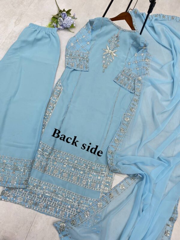 TOP  AND PLAZO WITH DUPATTA - Image 7