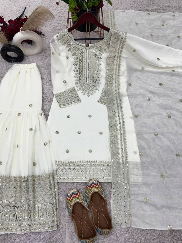 Top-Plazo And Dupatta Set With Fully Stitched - Image 8