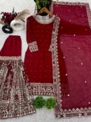 Top-Gharara And Dupatta Set Fully Stitched Ready To Wear Collection