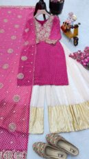 Sharara Top With Dupatta