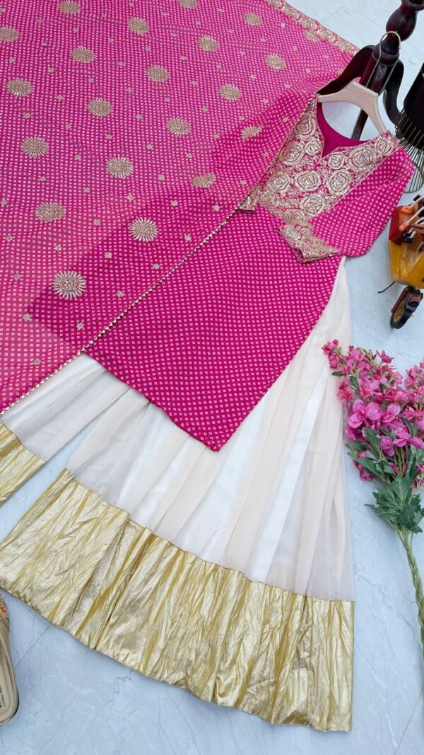Sharara Top With Dupatta - Image 6