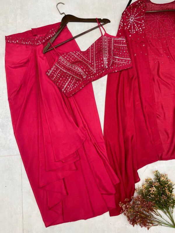 THREE PIECE WESTERN OUTFIT FOR TRENDY WEDDING SEASON - Image 4
