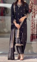 Top-Plazo And Dupatta Set With Fully Stitched Ready To Wear