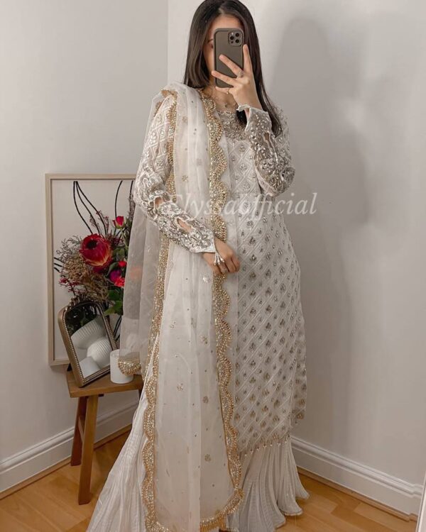 Top Pallazo & Dupatta Set Ready to Wear - Image 4