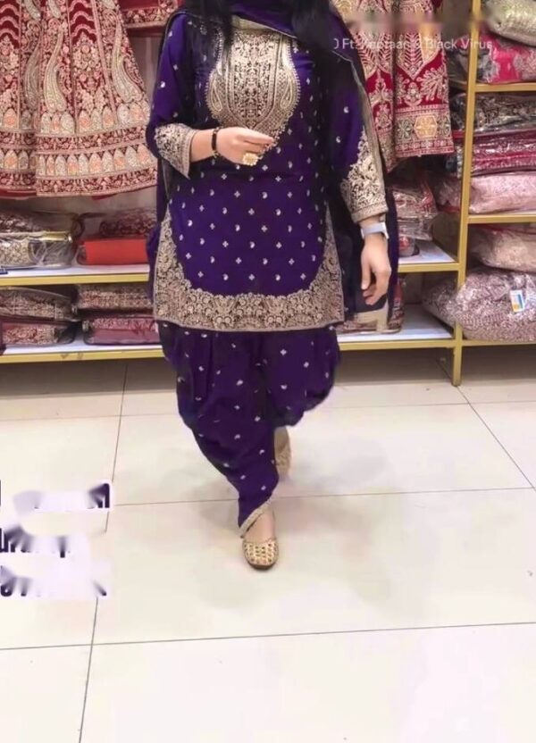 Top-Dhoti and Dupatta Set Fully Stitched Ready To Wear