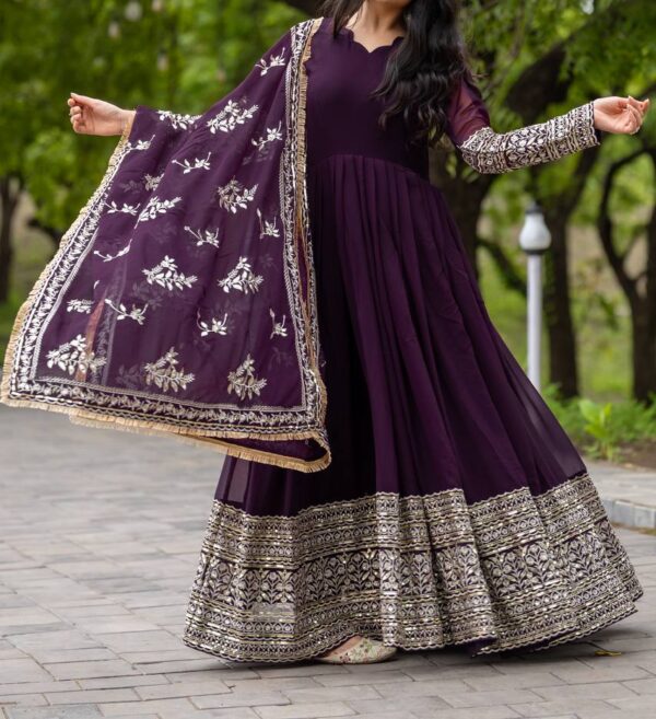 Gown With Fully Stiched and Dupatta Ready to Wear Collection