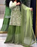 Top-Plazzo and Dupatta With Heavy Embroidery Work