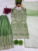 Top-Plazzo and Dupatta With Heavy Embroidery Work