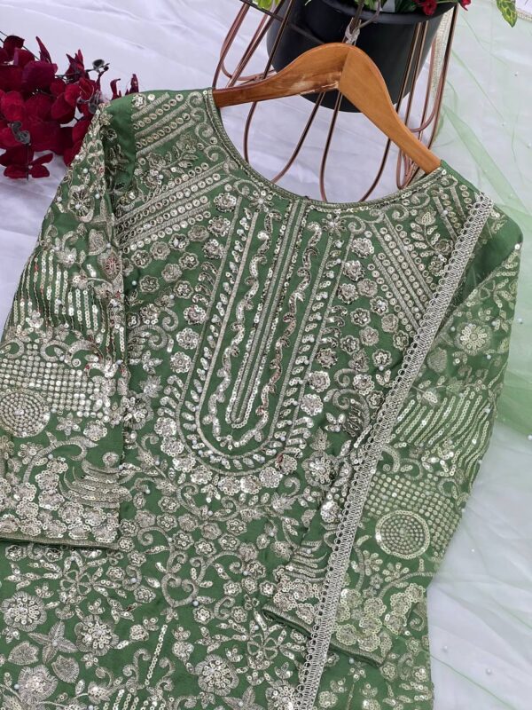Top-Plazzo and Dupatta With Heavy Embroidery Work - Image 2