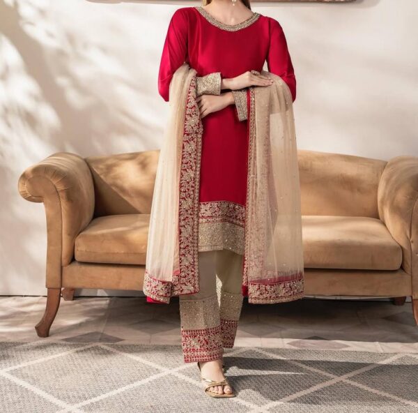 Top-Bottom And Dupatta Set Fully Stitched Ready To Wear