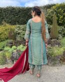 NEW DESIGNER  HEAVY HAND WORK PAKISTANI SUIT SET