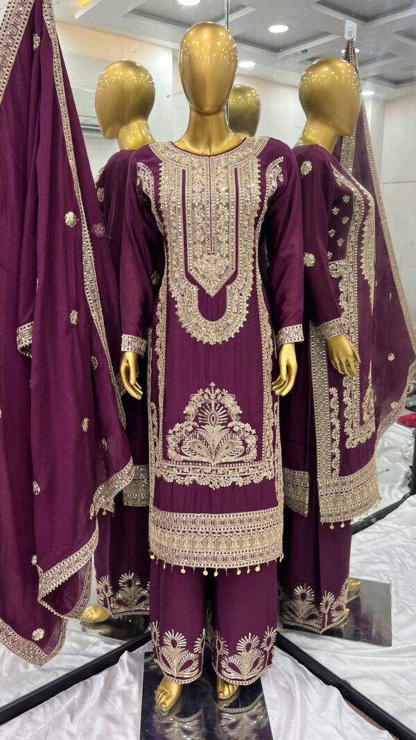 Top-Bottom And Dupatta Set Fully Stitched Ready To Wear - Image 2