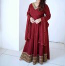 Gown -Pent  Dupatta Set Fully Stitched Ready To Wear