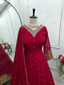 Gown -Pent  Dupatta Set Fully Stitched Ready To Wear