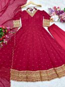 Gown -Pent  Dupatta Set Fully Stitched Ready To Wear