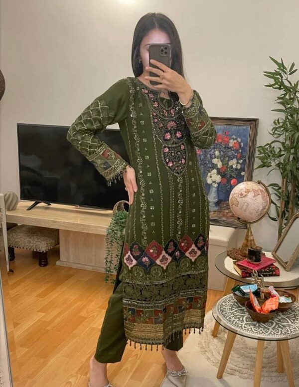 KURTI AND PANT WITH FANCY DUPPATA - Image 3