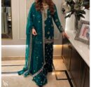 Pure Fox Georgette Gown Pent and Dupatta Set Fully Stitched