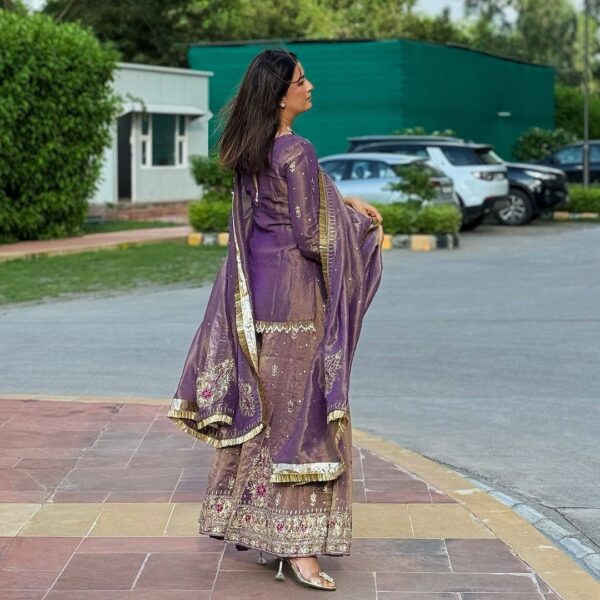 Ready to wear short Top Palzzo and Dupatta - Image 2