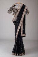 Designer Saree with Thred & Sequnce work and blouse