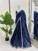 Designer Saree on Havy Organza Silk Febric with blouse