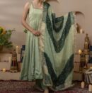 Designer Gown on Heavy Star Georgette febric and Fancy Dupatta With pant