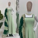 Designer Gown on Heavy Star Georgette febric and Fancy Dupatta With pant