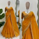 Designer Saree with Thred & Sequnce work and blouse