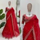 Designer Saree with Thred & Sequnce work and blouse
