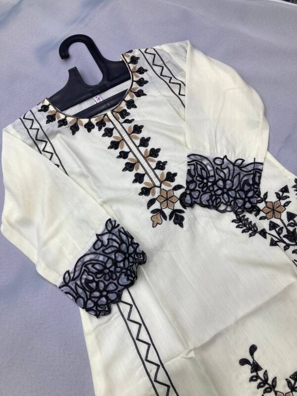 SUMMER FANCY KURTI PANT WITH DUPATTA - Image 2