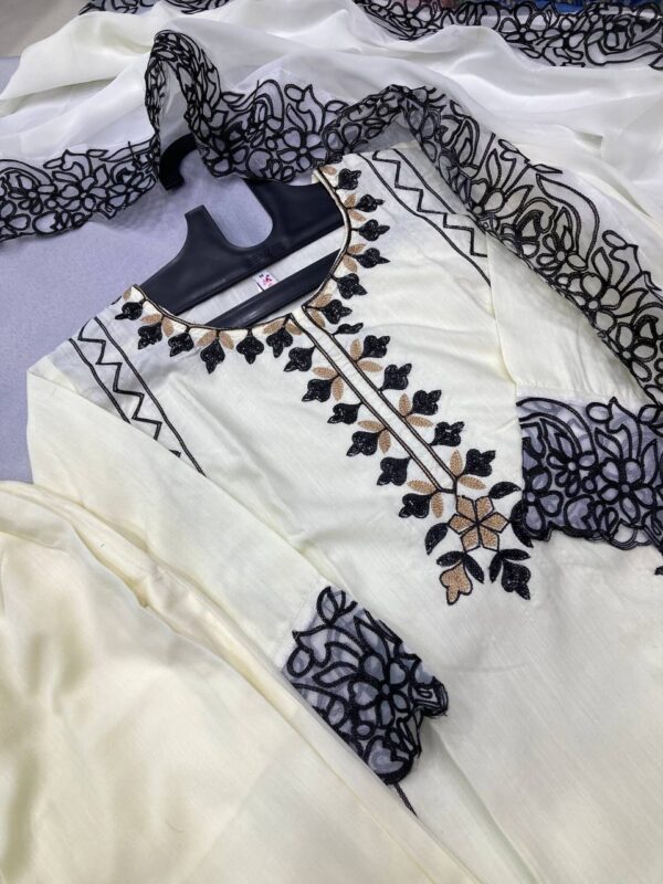 SUMMER FANCY KURTI PANT WITH DUPATTA - Image 4